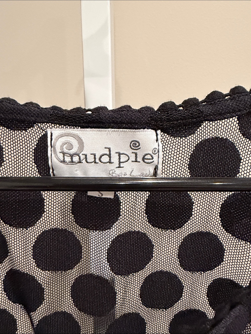 Sheer Black Polka Dot Cover-Up - Picture 2 of 4